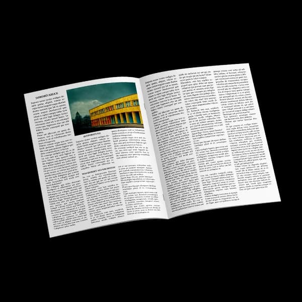 Individuell gestaltete Schülerzeitung mit professionellem Layout