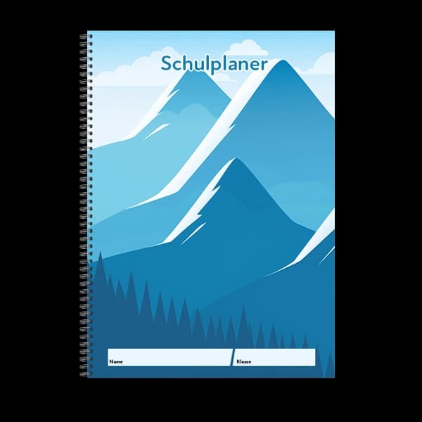 Individuell gestalteter Schulplaner mit personalisierbarem Cover und Inhalt
